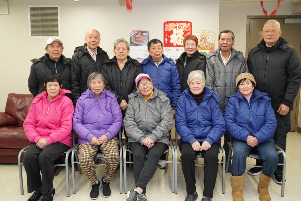CHA Seniors at Armour Square Apartments in their new winter coats