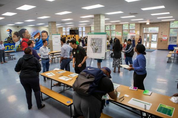 Residents and Community Members at the Cabrini Now Kickoff